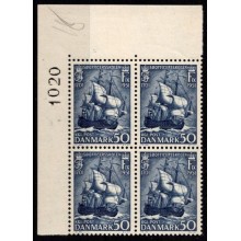 Marginalblok, postfrisk.